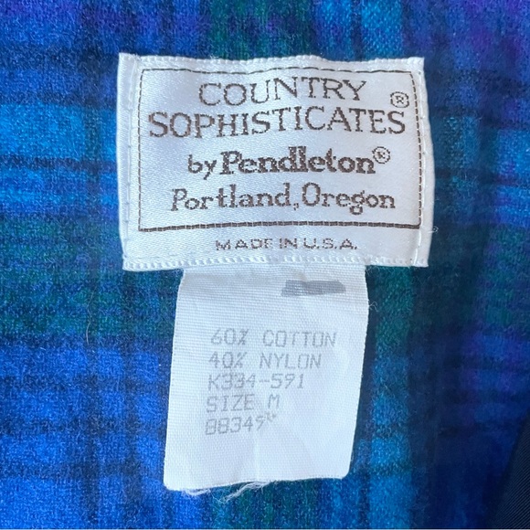 Vintage Pendleton Country Sophisticates Bomber jacket Women Medium Blanket Lined - Picture 2 of 12